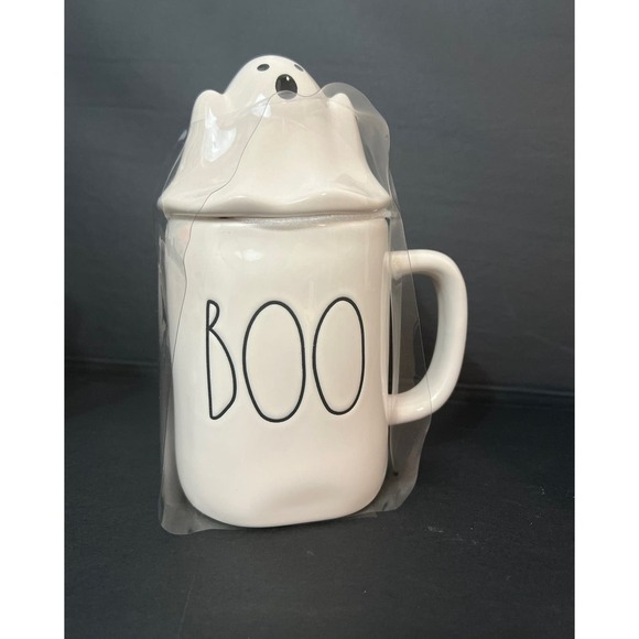 Rae Dunn Halloween Boo and Jingle Bones Mugs - Picture 2 of 5
